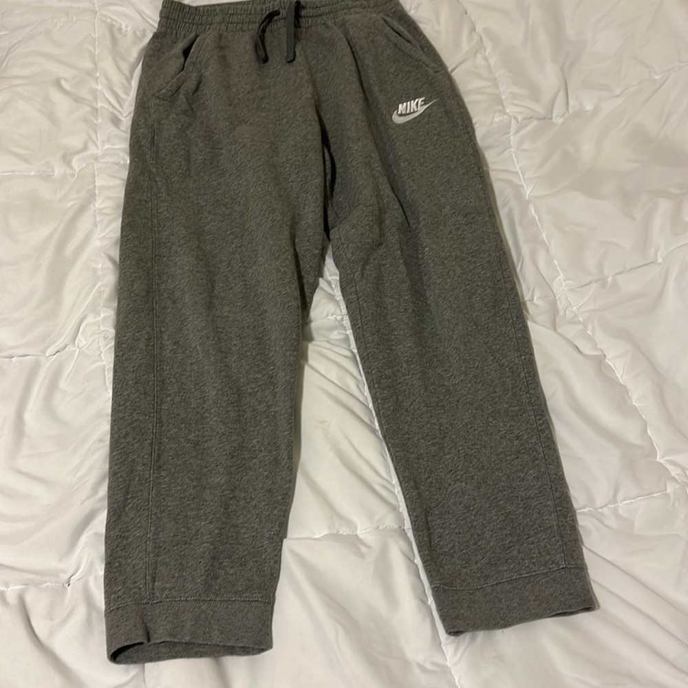 Grey Nike joggers